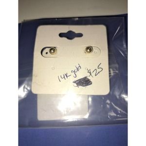 Small gold ball stud earrings